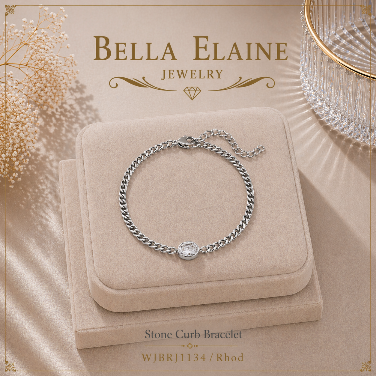 Stone Curb Bracelet