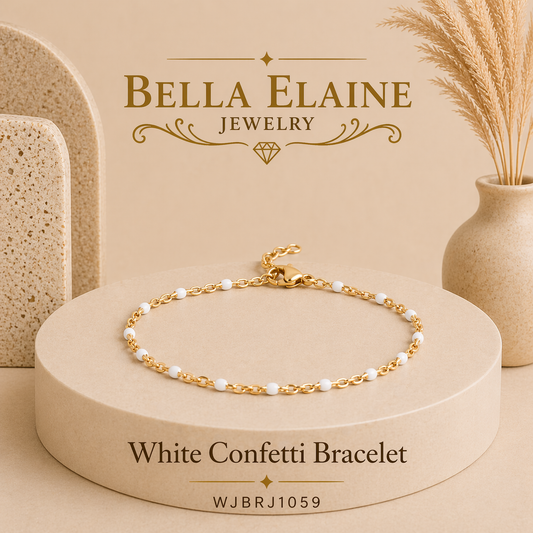 White Canfetti Bracelet