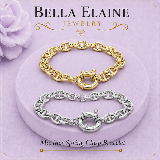 Marnier Spring Clasp Bracelet in 18K Gold Filled – Bella Elaine Jewelry