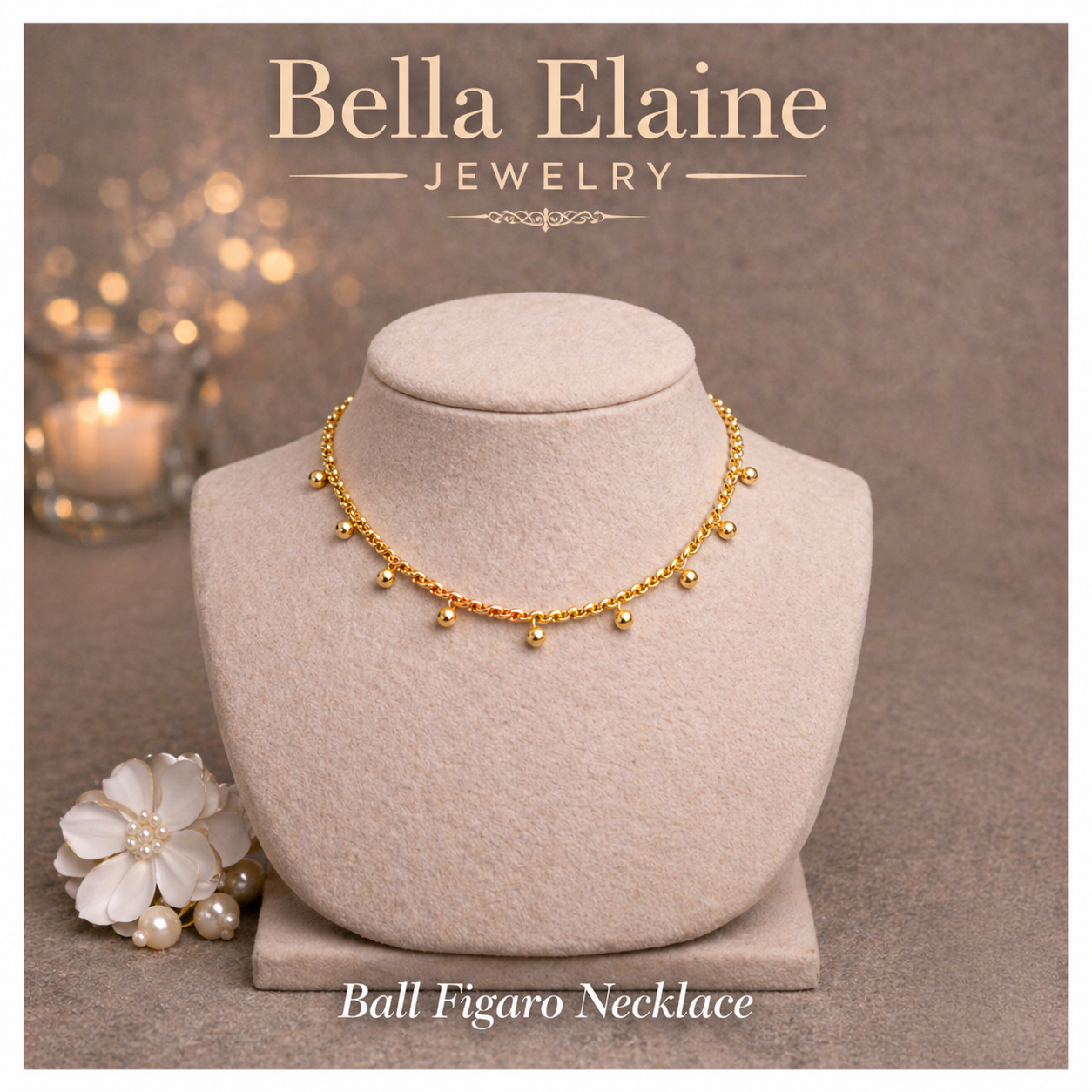 Figaro Bead Chain Necklace