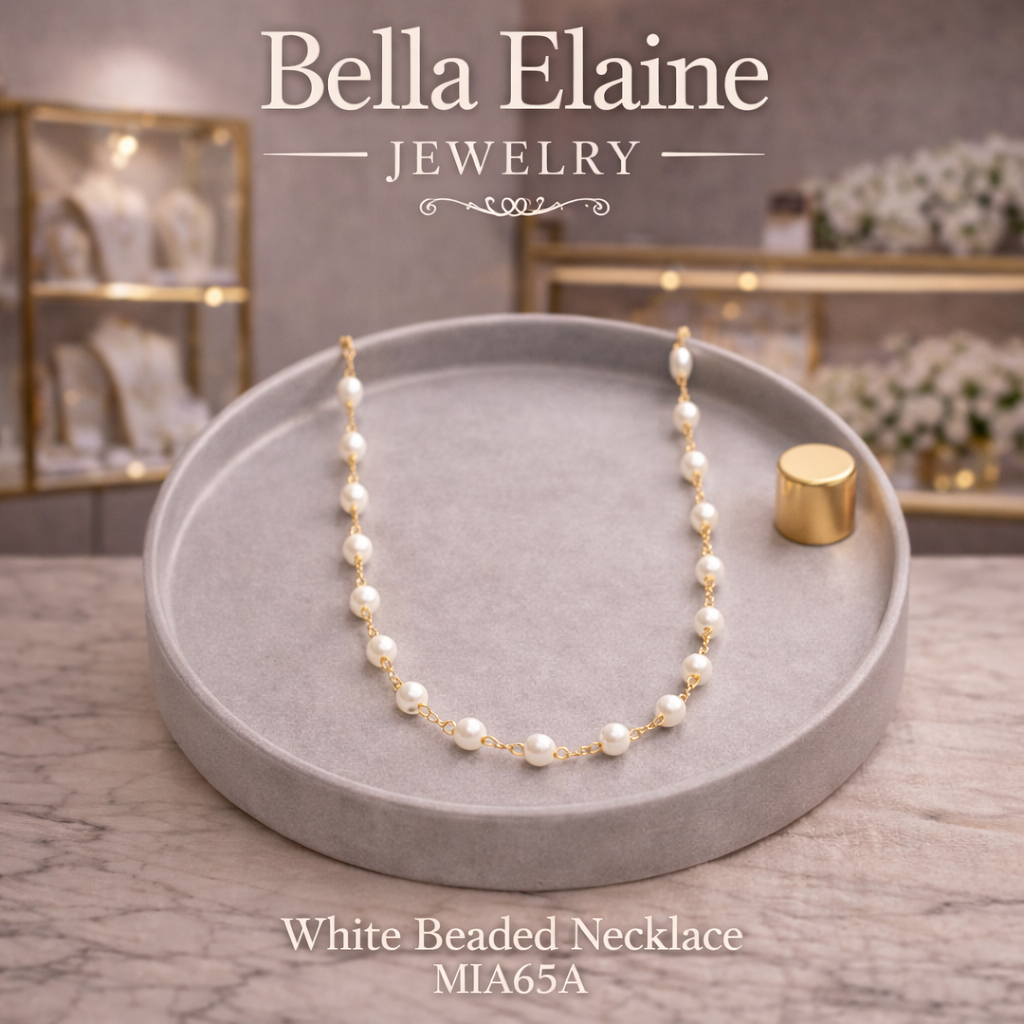 White Beaded Necklace