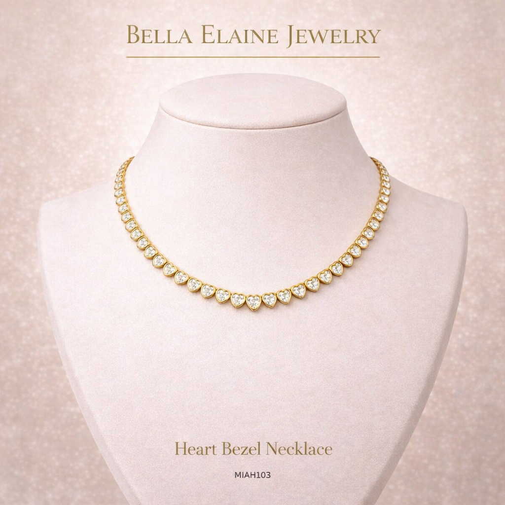 Heart Bezel Necklace