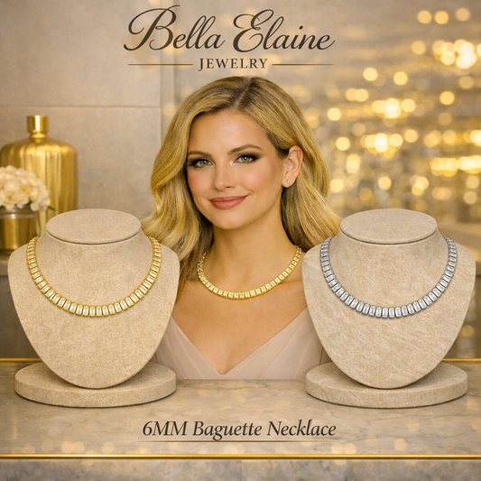 6mm Baguette Necklace