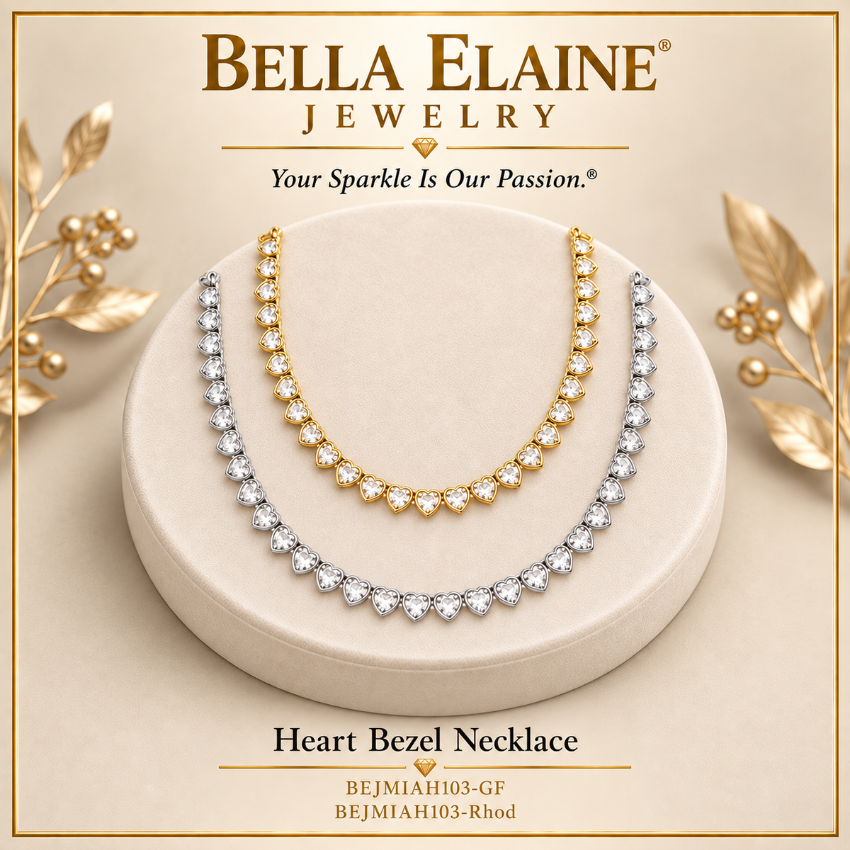 Heart Bezel Necklace