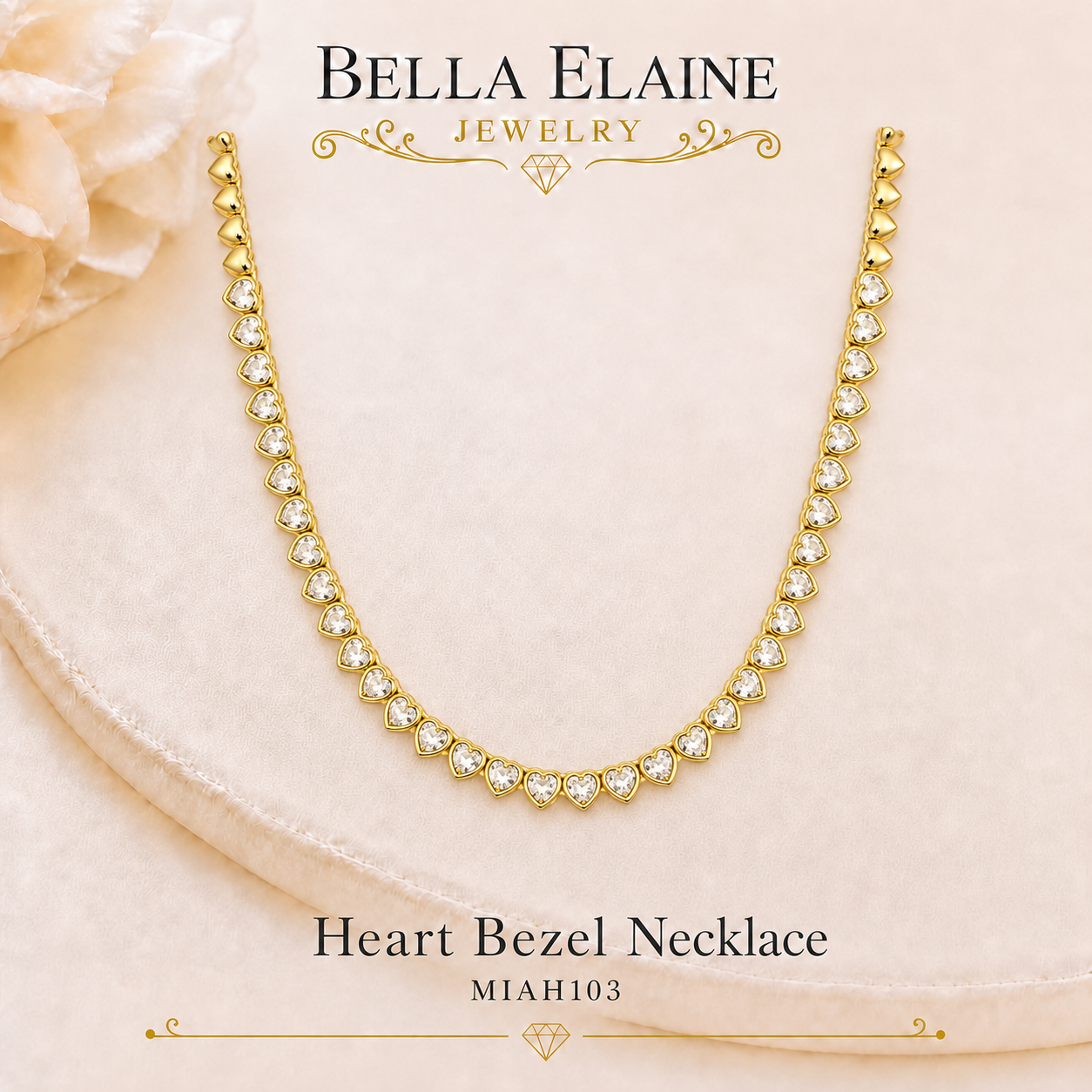 Heart Bezel Necklace