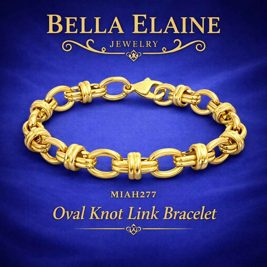 Oval Knot Link Bracelet