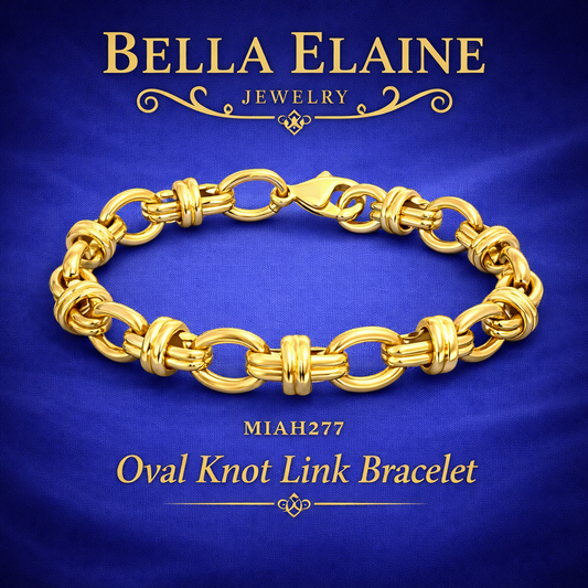 Oval Knot Link Bracelet