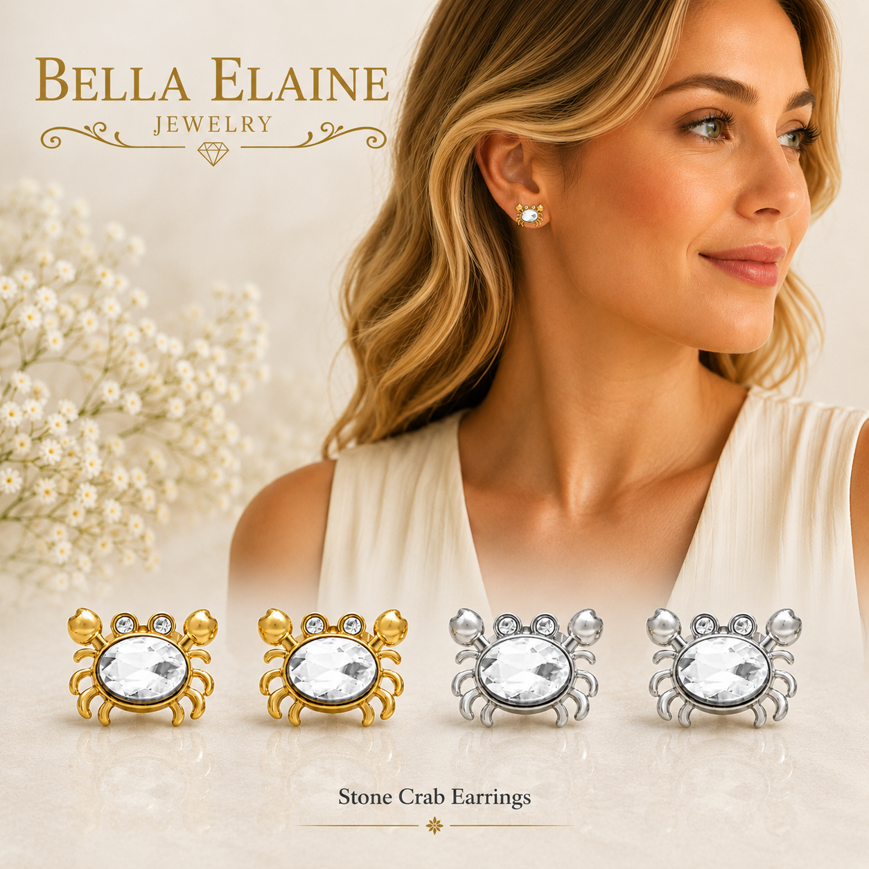Stone Crab Earrings