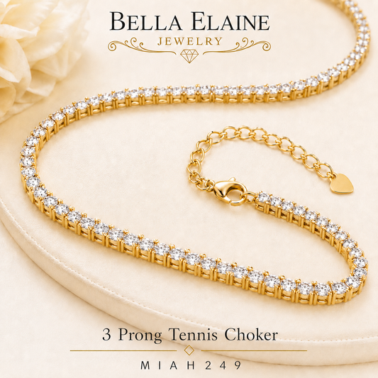 3 Prong Necklace in 18K Gold Filled – Bella Elaine Jewelry