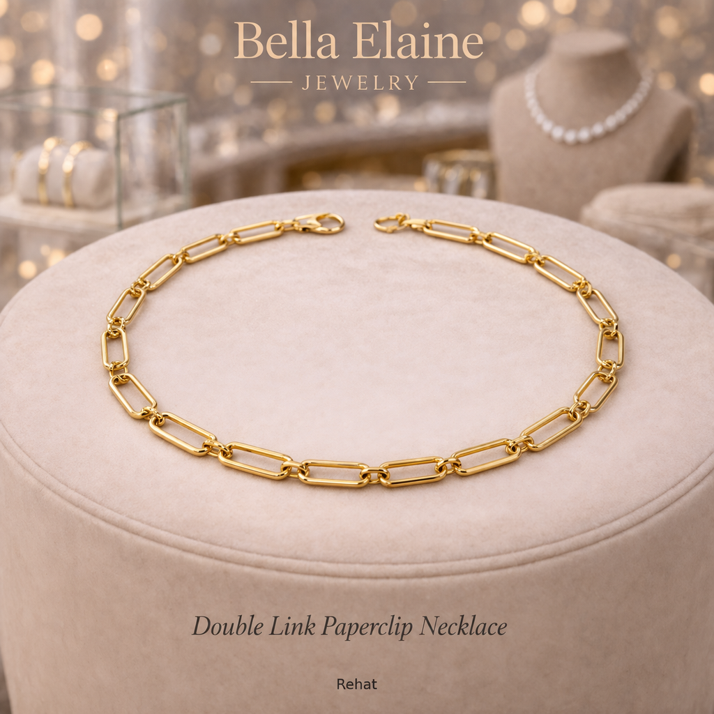 Double Link Paperclip Necklace