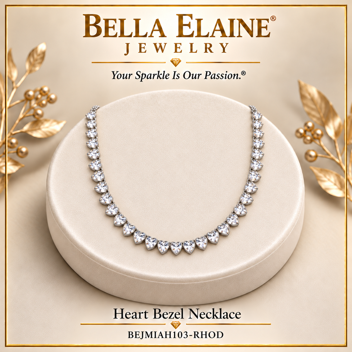 Heart Bezel Necklace