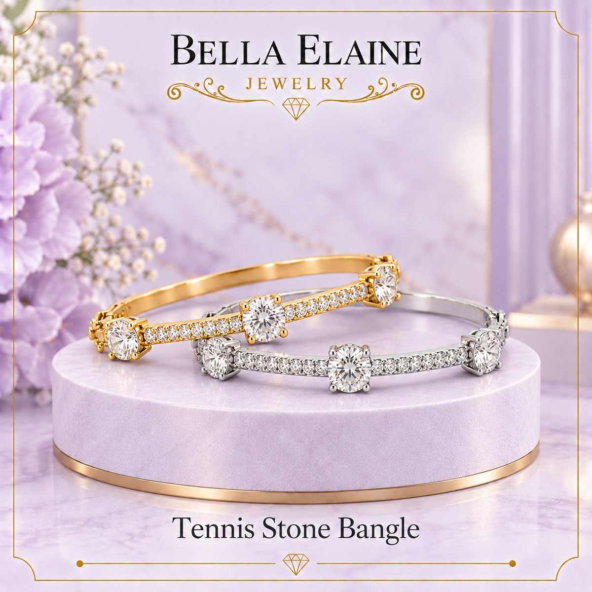 Tennis Stone Bangle