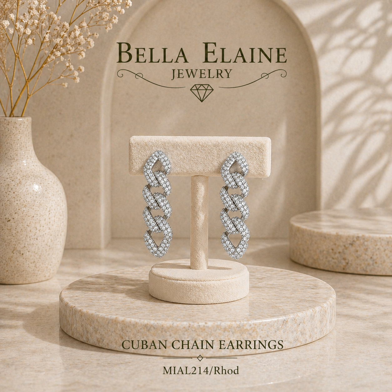 Cuban Chain Earrings