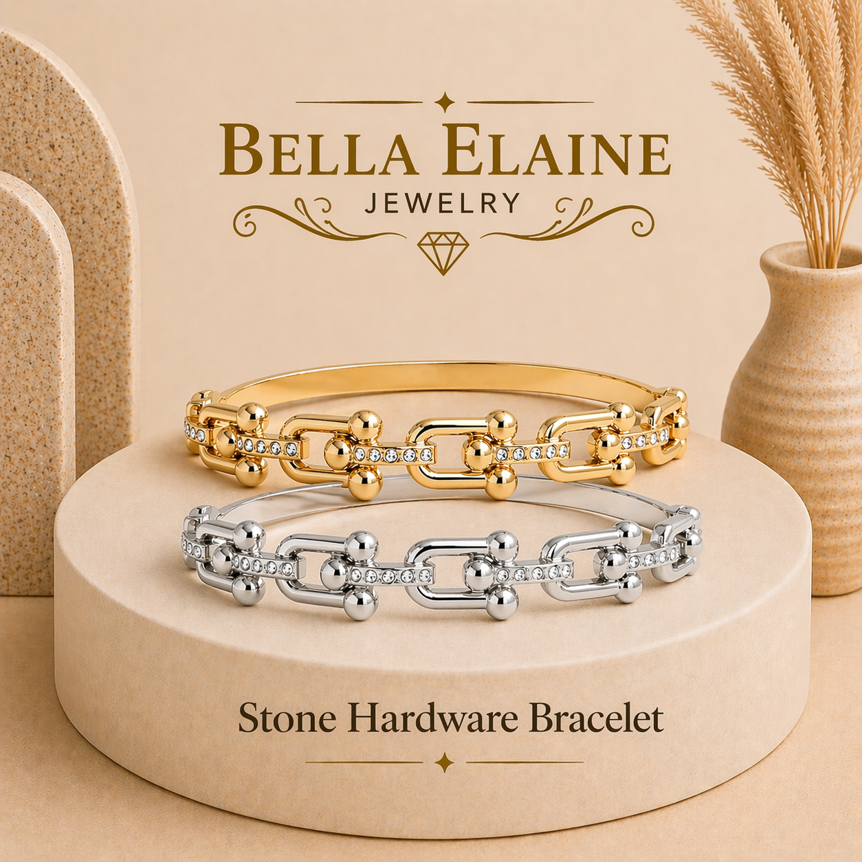 Stone Hardware Bracelet