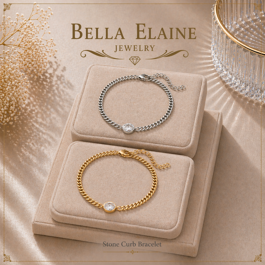 Stone Curb Bracelet