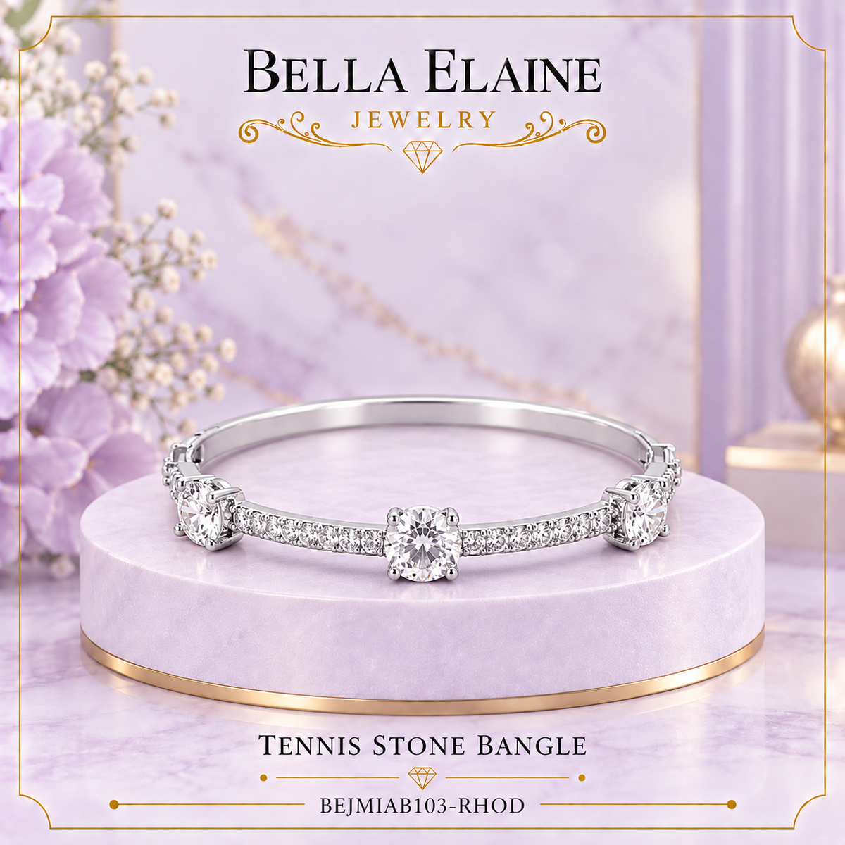 Tennis Stone Bangle
