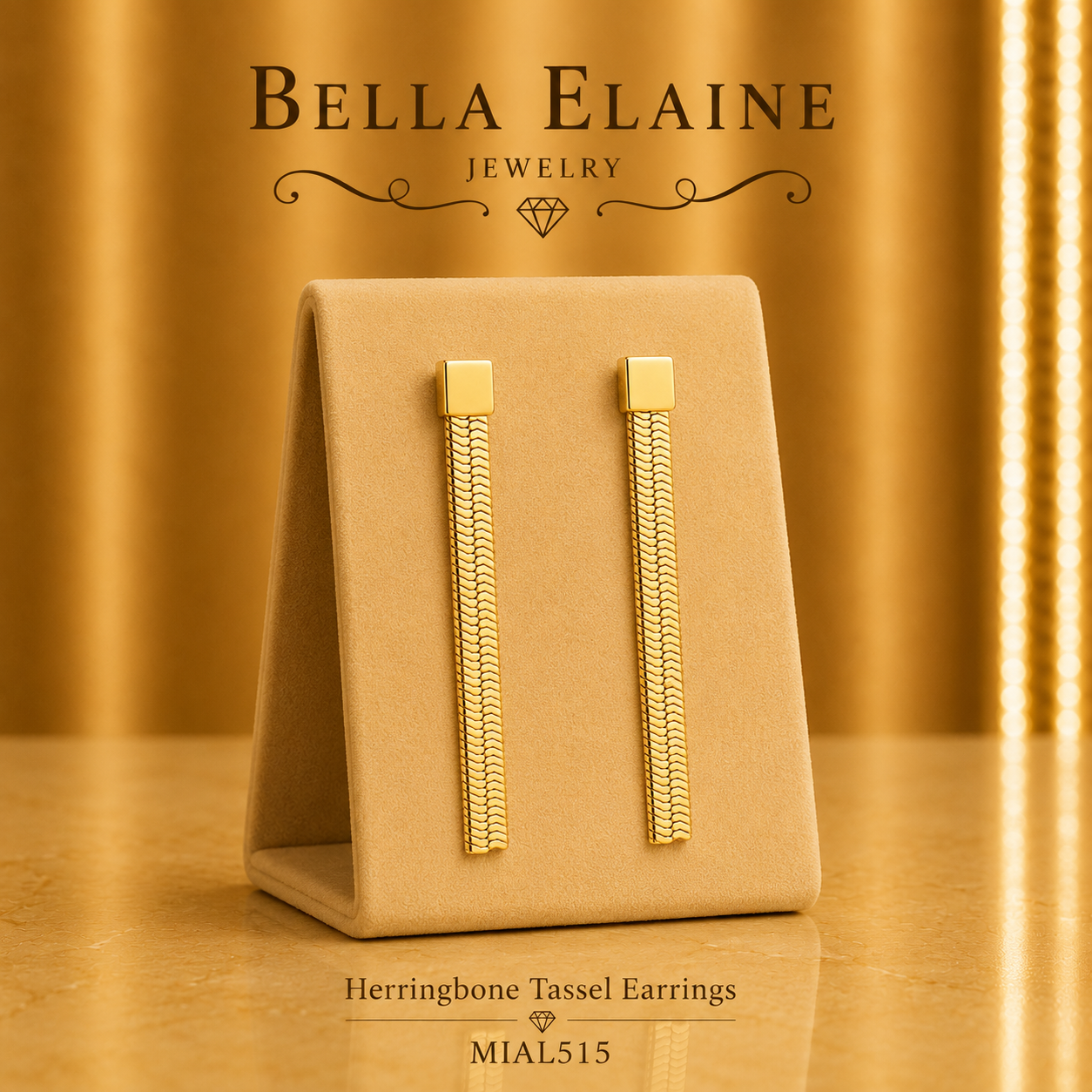 Herringbone Tassel Earrings