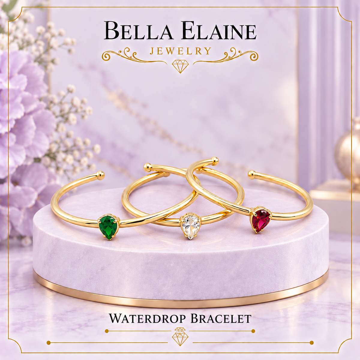 Waterdrop Cuff Bracelet