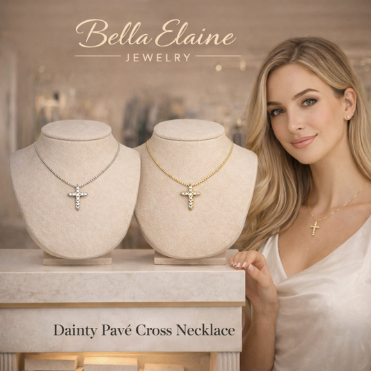 Dainty Pave Cross Pendant