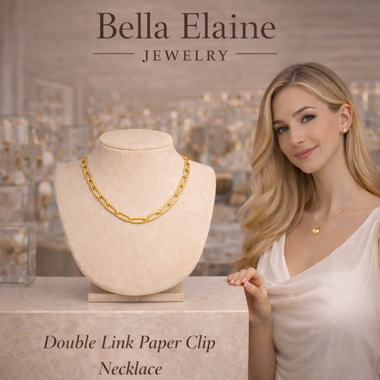 Double Link Paperclip Necklace