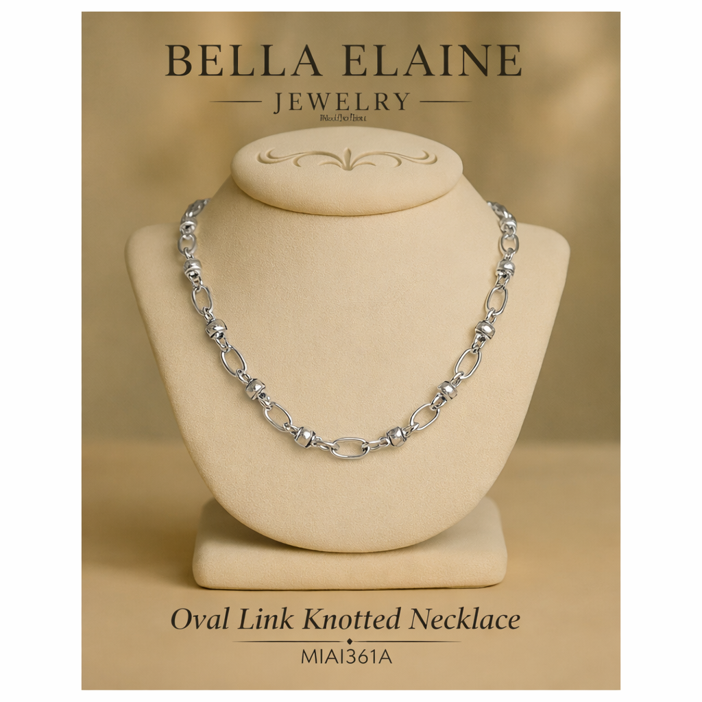 Oval Link Knotted Necklace