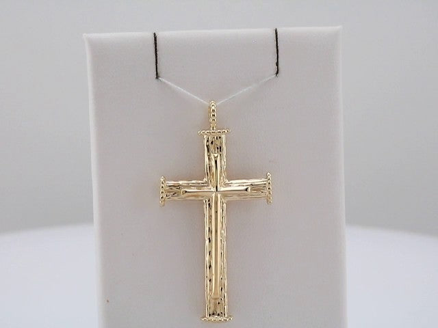 18K Yellow Gold Cross Pendant
