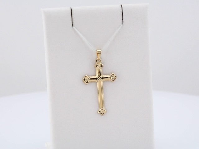 14K Yellow Gold 25x16 mm Cross Pendant