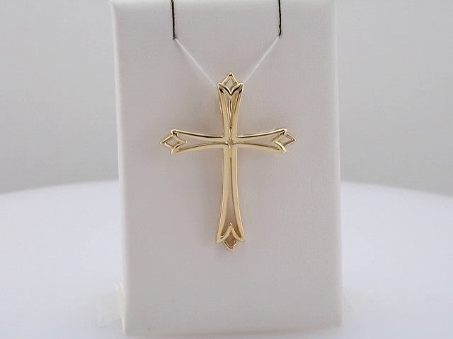 18K Yellow Gold Cross Pendant