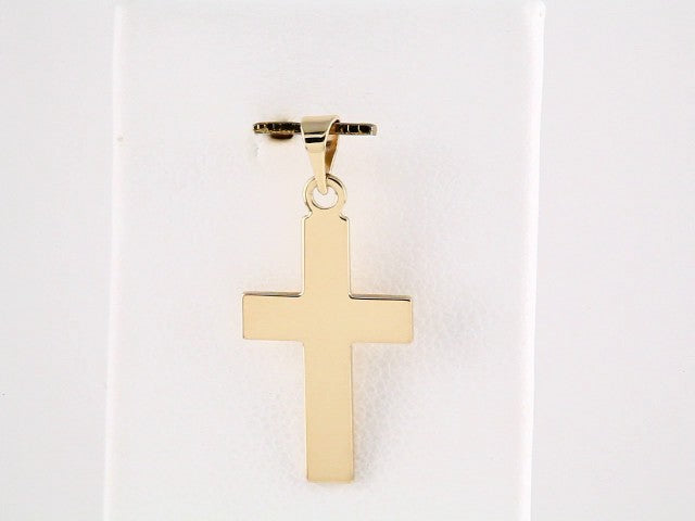 14K Yellow Gold Cross Pendant