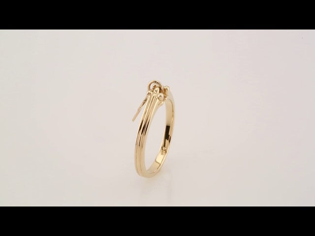 14K Yellow Gold Cross Ring