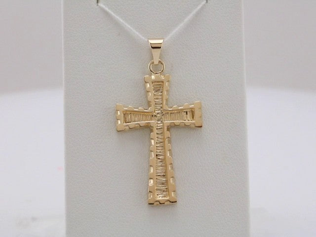 10K Yellow Gold Cross Pendant