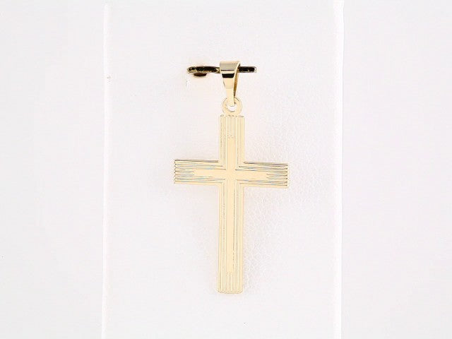 14K Yellow Gold Cross Pendant