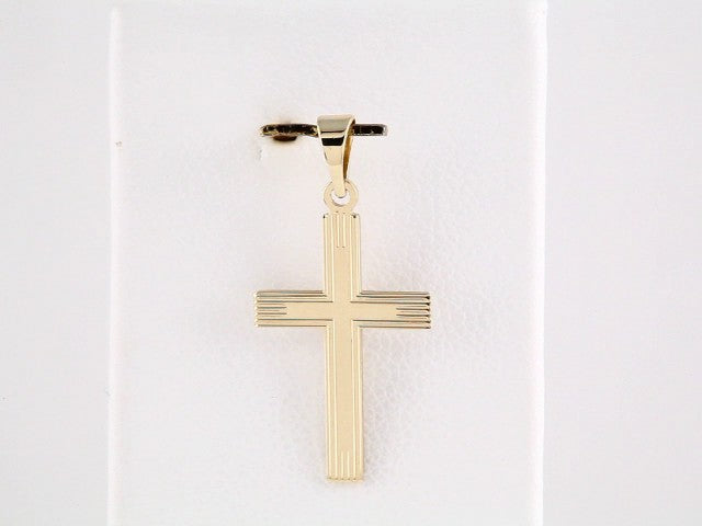 14K Yellow Gold Cross Pendant
